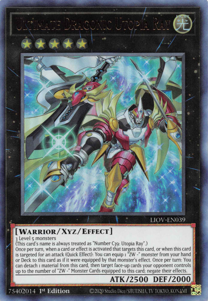 Ultimate Dragonic Utopia Ray [LIOV-EN039] Ultra Rare Yu-Gi-Oh!
