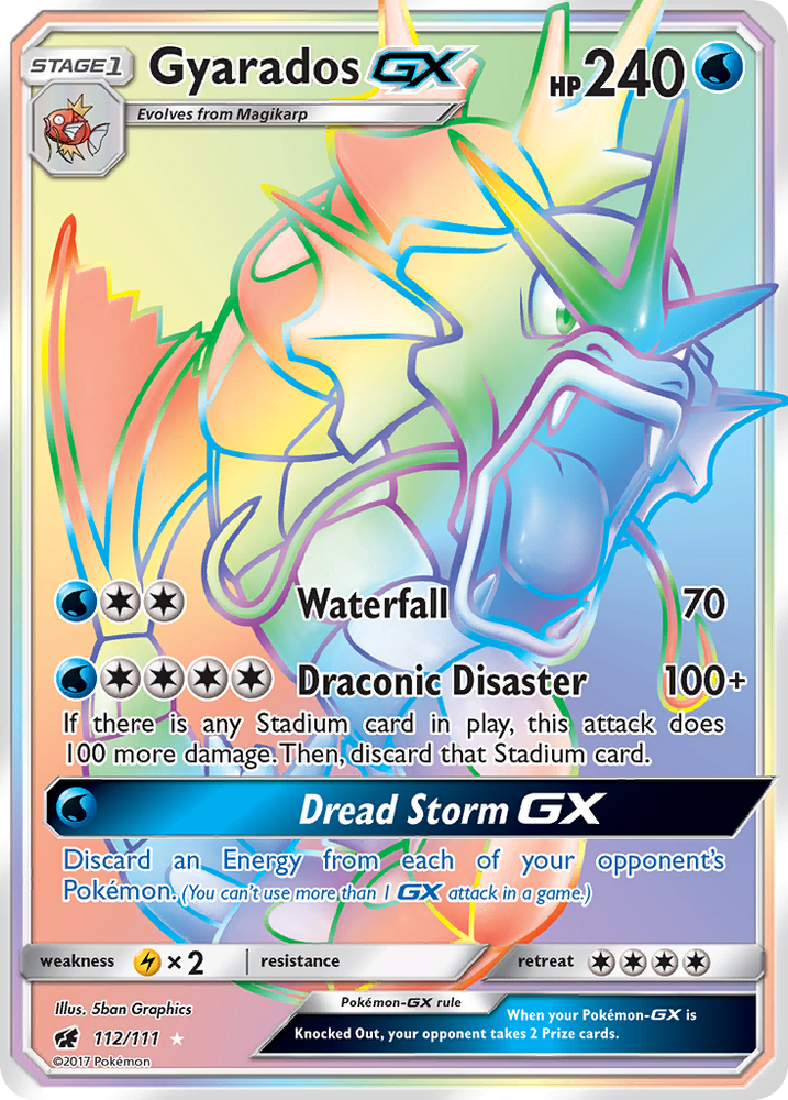 Gyarados GX (112/111) [Sun & Moon: Crimson Invasion] Pokémon