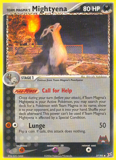 Team Magma's Mightyena (37/95) [EX: Team Magma vs Team Aqua] Pokémon