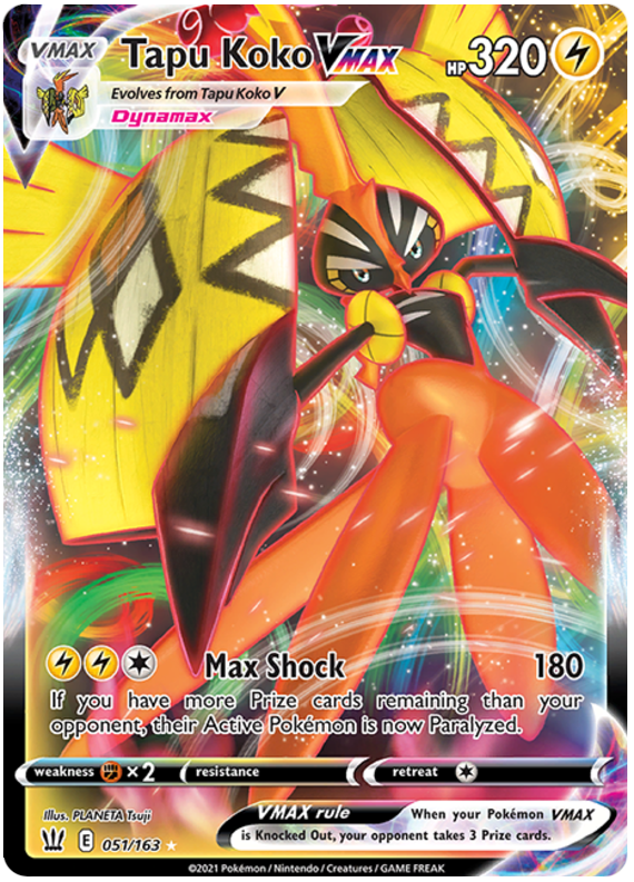 Tapu Koko VMAX (051/163) [Sword & Shield: Battle Styles] Pokémon