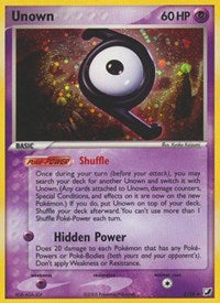 Unown (Z) (Z/28) [EX: Unseen Forces] Pokémon