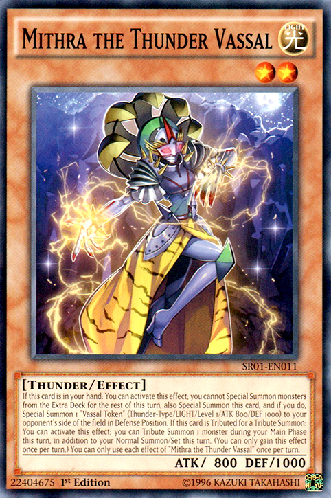 Mithra the Thunder Vassal [SR01-EN011] Common Yu-Gi-Oh!