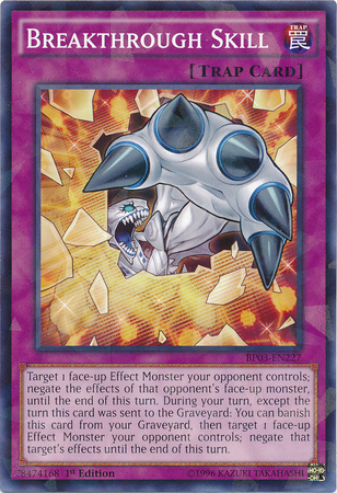 Breakthrough Skill [BP03-EN227] Shatterfoil Rare Yu-Gi-Oh!