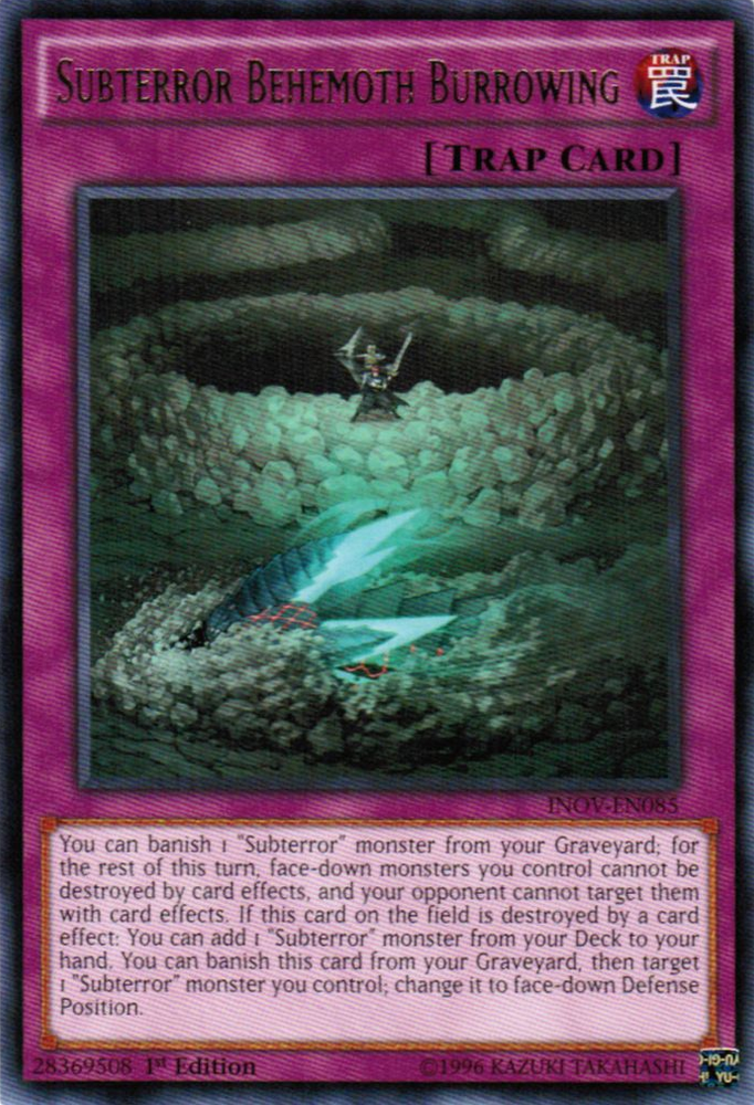 Subterror Behemoth Burrowing [INOV-EN085] Rare Yu-Gi-Oh!