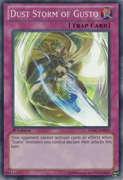 Dust Storm of Gusto [HA07-EN029] Super Rare Yu-Gi-Oh!