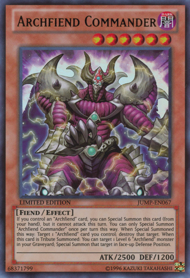 Archfiend Commander [JUMP-EN067] Ultra Rare Yu-Gi-Oh!