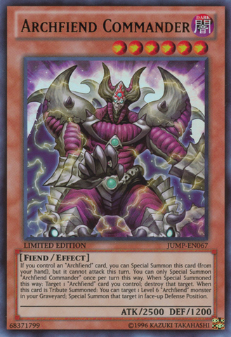 Archfiend Commander [JUMP-EN067] Ultra Rare Yu-Gi-Oh!