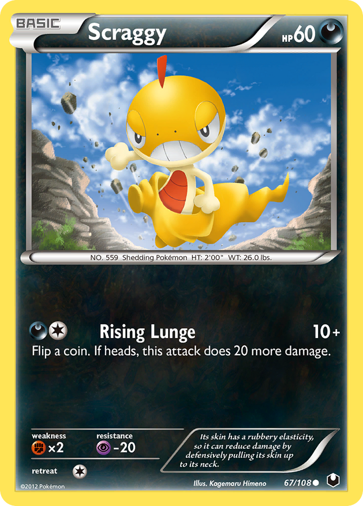 Scraggy (67/108) [Black & White: Dark Explorers] Pokémon