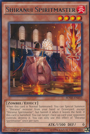 Shiranui Spiritmaster [BOSH-EN033] Rare Yu-Gi-Oh!