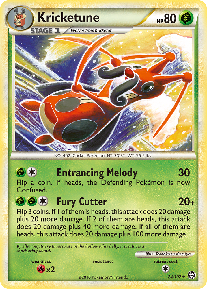 Kricketune (24/102) [HeartGold & SoulSilver: Triumphant] Pokémon