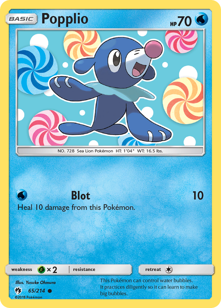 Popplio (65/214) [Sun & Moon: Lost Thunder] Pokémon
