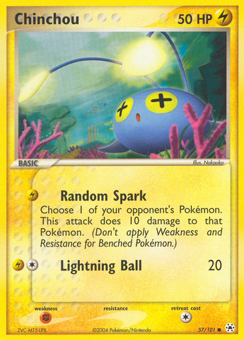 Chinchou (57/101) [EX: Hidden Legends] Pokémon