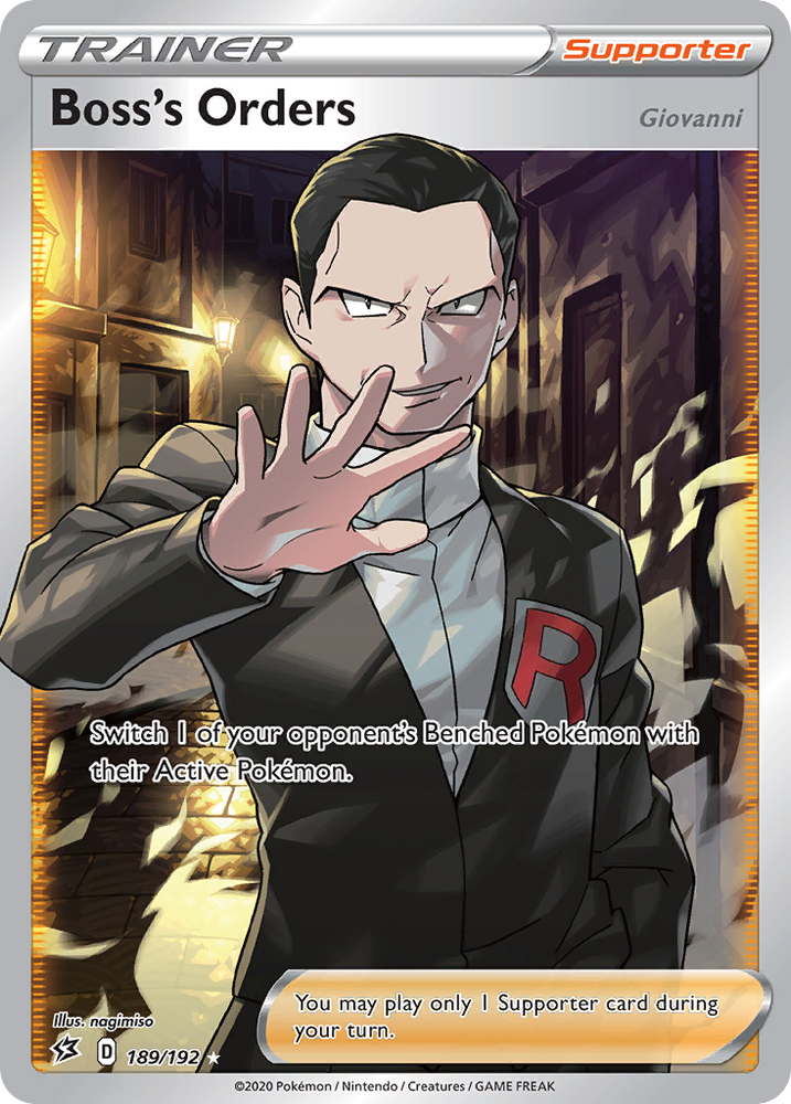 Boss's Orders (189/192) (Giovanni) [Sword & Shield: Rebel Clash] Pokémon