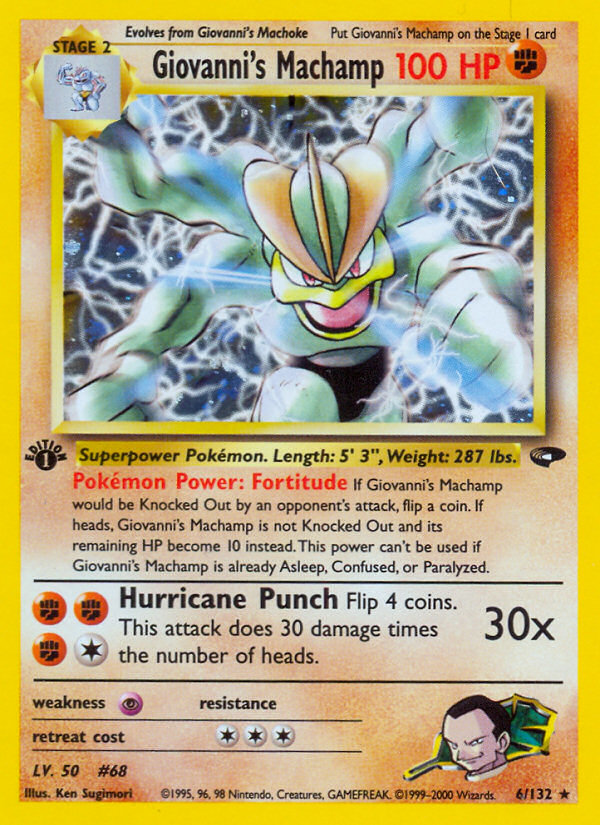 Giovanni's Machamp (6/132) [Gym Challenge 1st Edition] Pokémon