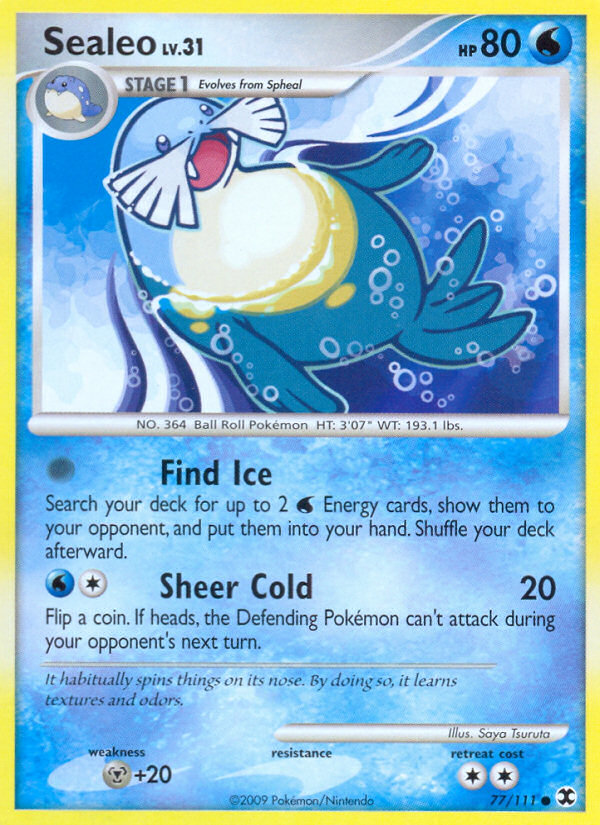 Sealeo (77/111) [Platinum: Rising Rivals] Pokémon