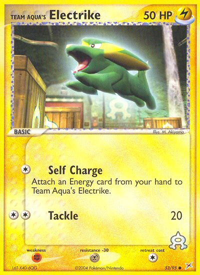Team Aqua's Electrike (53/95) [EX: Team Magma vs Team Aqua] Pokémon