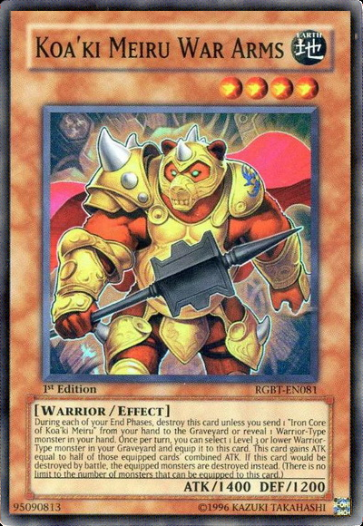 Koa'ki Meiru War Arms [RGBT-EN081] Super Rare Yu-Gi-Oh!