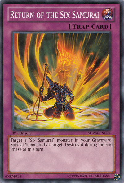 Return of the Six Samurai [SDWA-EN034] Common Yu-Gi-Oh!