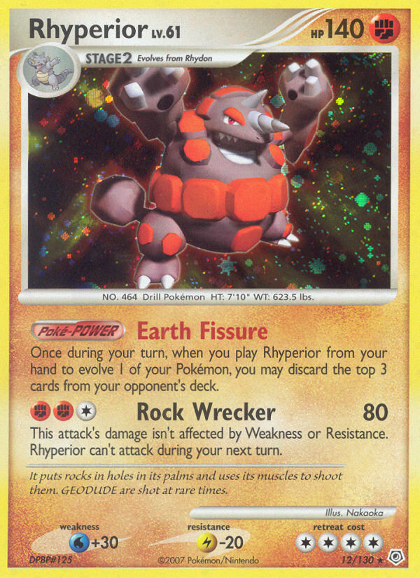 Rhyperior (12/130) [Diamond & Pearl: Base Set] Pokémon