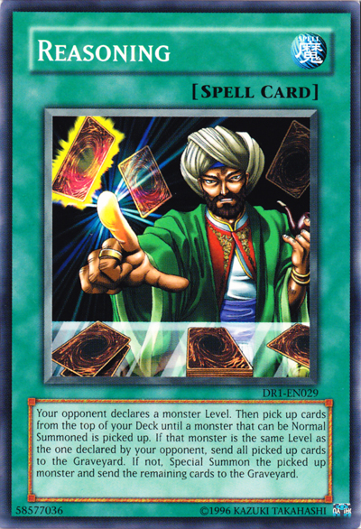 Reasoning [DR1-EN029] Common Yu-Gi-Oh!