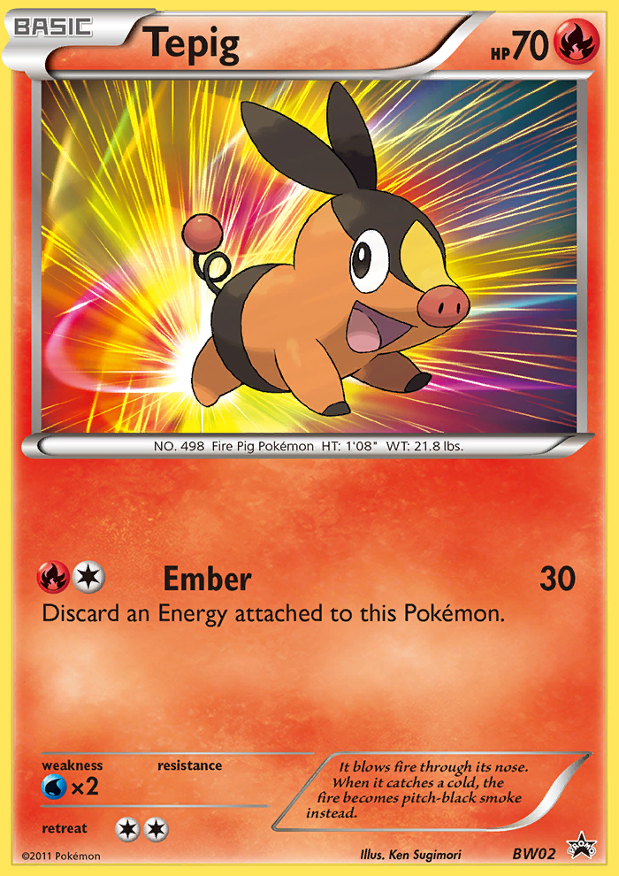 Tepig (BW02) [Black & White: Black Star Promos] Pokémon