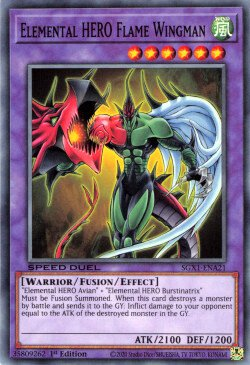 Elemental HERO Flame Wingman [SGX1-ENA21] Common Yu-Gi-Oh!