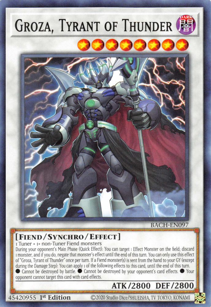 Groza, Tyrant of Thunder [BACH-EN097] Common Yu-Gi-Oh!