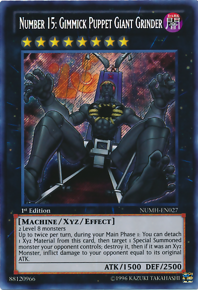 Number 15: Gimmick Puppet Giant Grinder [NUMH-EN027] Secret Rare Yu-Gi-Oh!