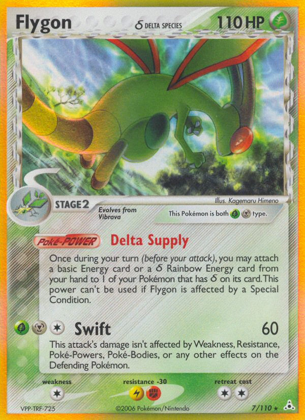 Flygon (7/110) (Delta Species) [EX: Holon Phantoms] Pokémon