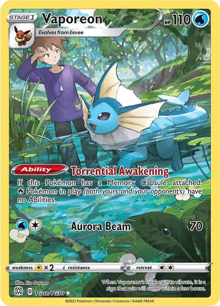 Vaporeon (TG02/TG30) [Sword & Shield: Brilliant Stars] Pokémon