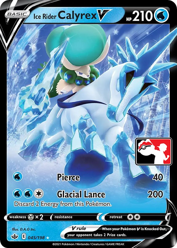 Ice Rider Calyrex V (045/198) [Prize Pack Series One] Pokémon