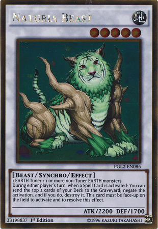 Naturia Beast [PGL2-EN086] Gold Rare Yu-Gi-Oh!