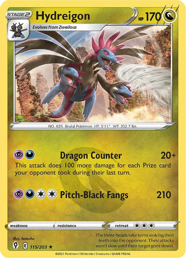 Hydreigon (115/203) [Sword & Shield: Evolving Skies] Pokémon