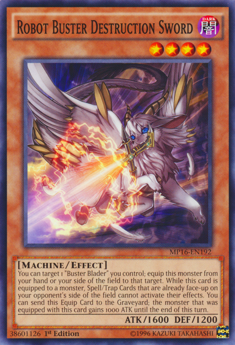 Robot Buster Destruction Sword [MP16-EN192] Common Yu-Gi-Oh!