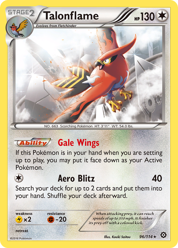Talonflame (96/114) [XY: Steam Siege] Pokémon