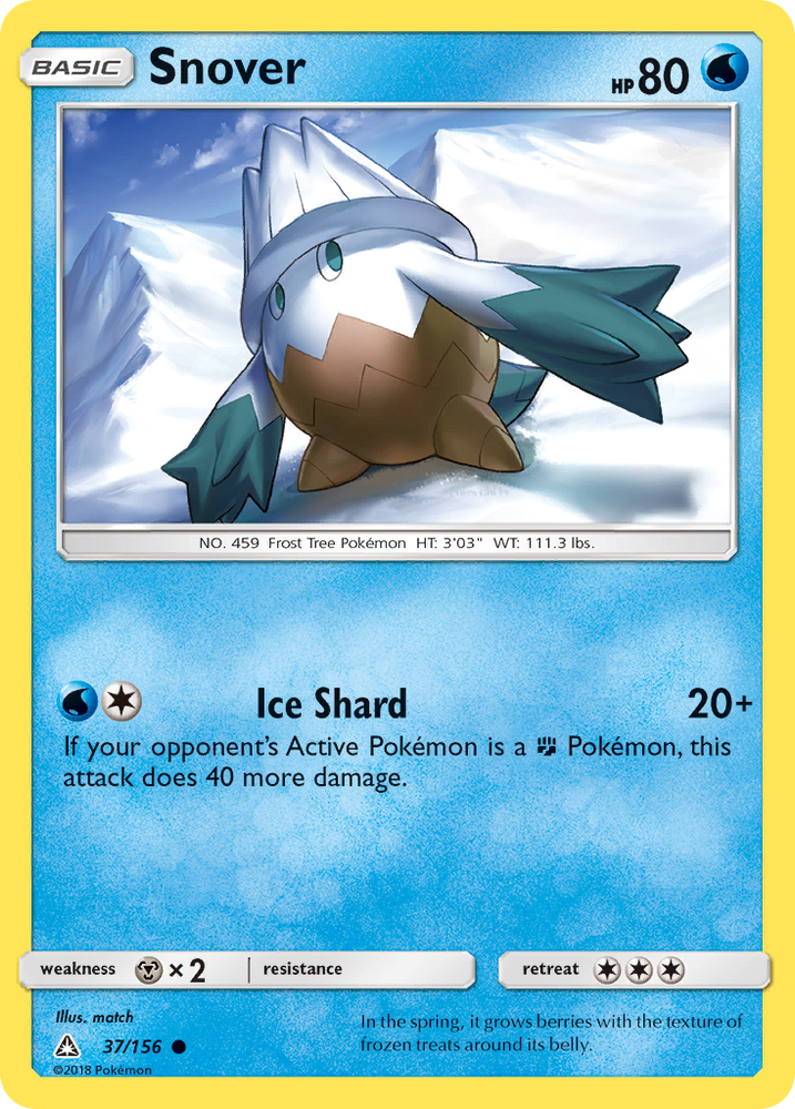 Snover (37/156) [Sun & Moon: Ultra Prism] Pokémon