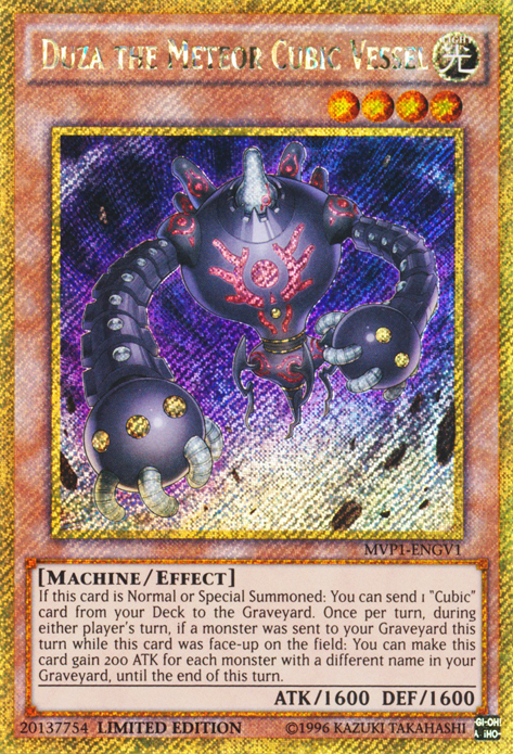 Duza the Meteor Cubic Vessel [MVP1-ENGV1] Gold Secret Rare Yu-Gi-Oh!