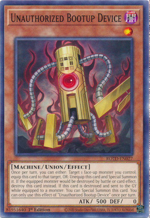 Unauthorized Bootup Device [ROTD-EN027] Common Yu-Gi-Oh!