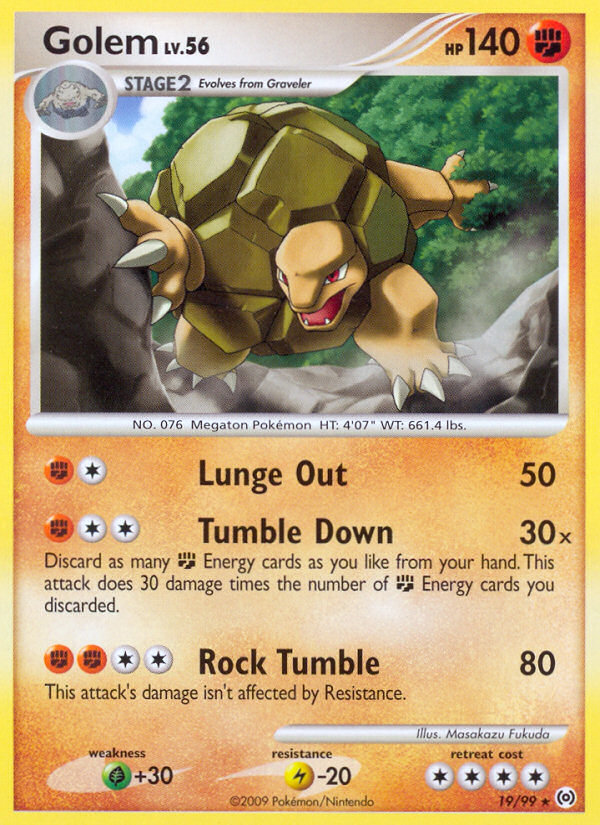 Golem (19/99) [Platinum: Arceus] Pokémon