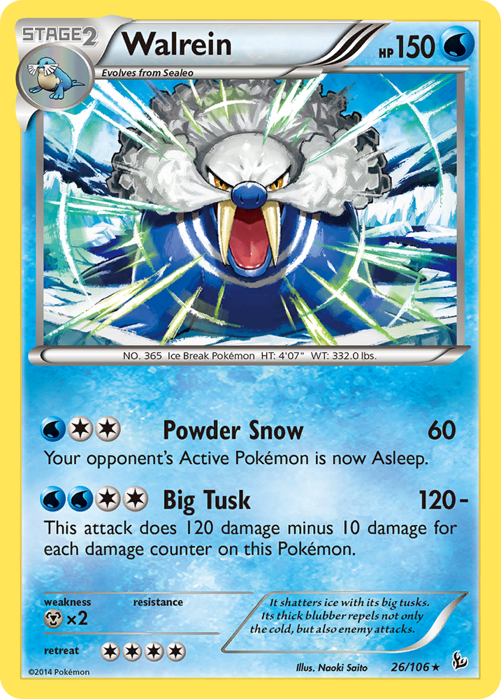 Walrein (26/106) [XY: Flashfire] Pokémon