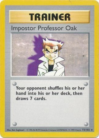 Impostor Professor Oak (73/102) [Base Set Shadowless Unlimited] Pokémon