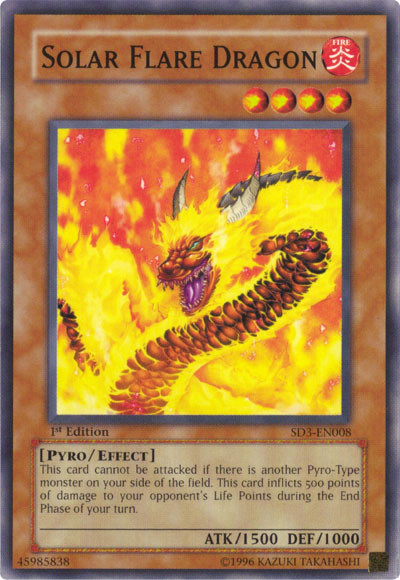 Solar Flare Dragon [SD3-EN008] Common Yu-Gi-Oh!