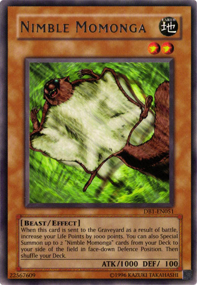 Nimble Momonga [DB1-EN051] Rare Yu-Gi-Oh!