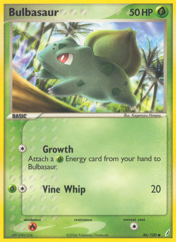Bulbasaur (46/100) [EX: Crystal Guardians] Pokémon