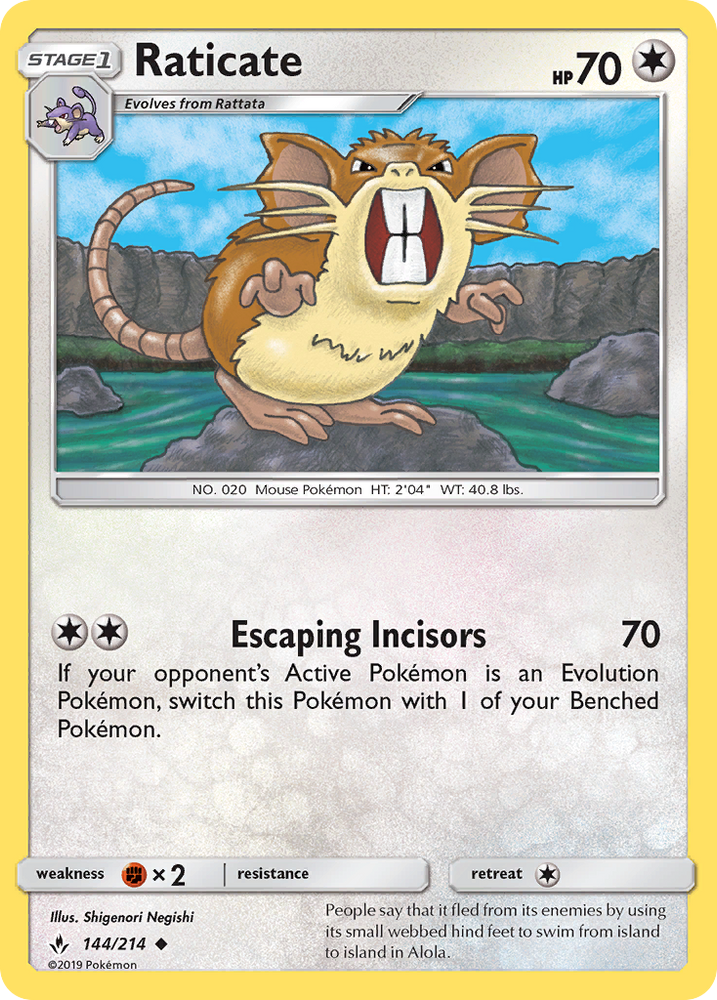 Raticate (144/214) [Sun & Moon: Unbroken Bonds] Pokémon