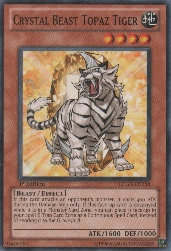 Crystal Beast Topaz Tiger [LCGX-EN158] Common Yu-Gi-Oh!