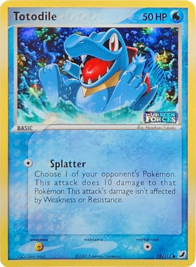 Totodile (78/115) (Stamped) [EX: Unseen Forces] Pokémon