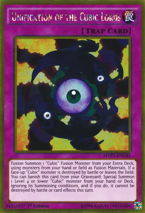 Unification of the Cubic Lords [MVP1-ENG45] Gold Rare Yu-Gi-Oh!