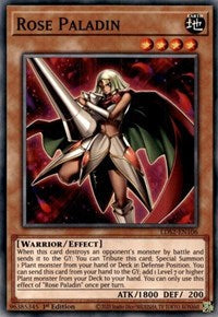 Rose Paladin [LDS2-EN106] Common Yu-Gi-Oh!