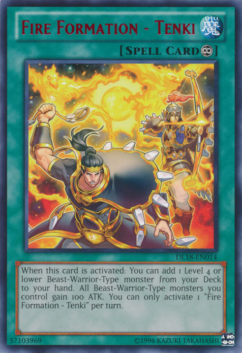 Fire Formation - Tenki (Red) [DL18-EN014] Rare Yu-Gi-Oh!